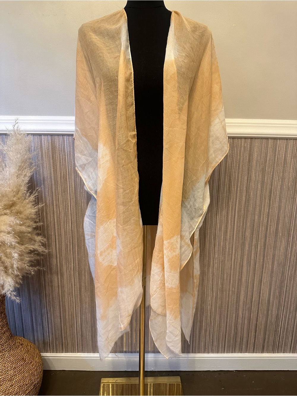 LIB New York Tie Dye Kimono Cardigan Duster NWT One Size Cover Up